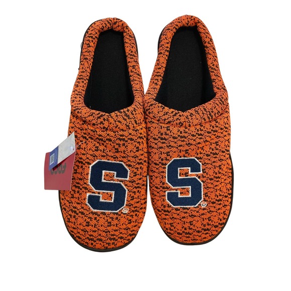 FOCO Mens NCAA Syracuse Orangemen Poly Knit Slippers SZ XL - Picture 1 of 4
